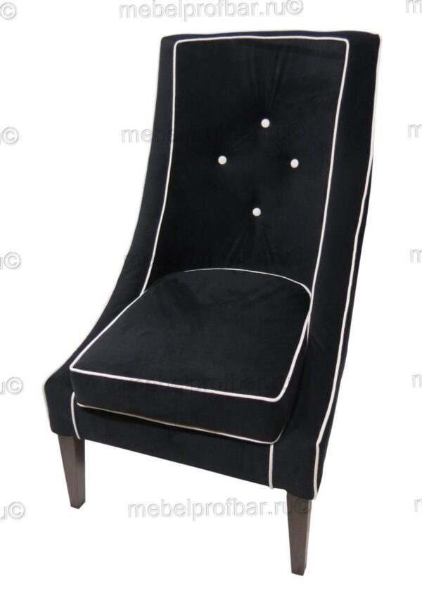 черное кресло для кафе