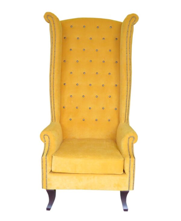 желтое кресло для салона красоты