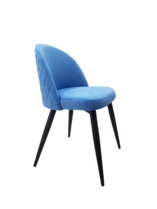 голубой мягкий стул